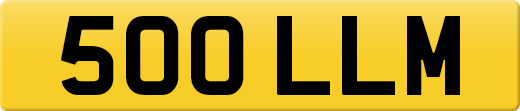 500 LLM private number plate